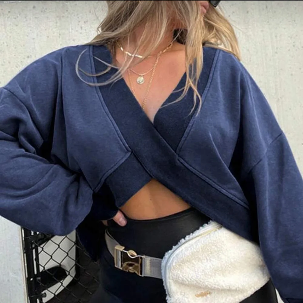 Navy/Blue Reversible Sweatshirt - Picture 1 of 5